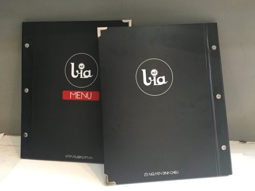 In menu bìa bồi bền đẹp giá rẻ tại Hà Nội